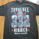 Tuskegee Airmen T-shirt 332 RED TAILS US AIR FORCE 99th Fighter Squadron USA