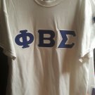 PHI BETA SIGMA FRATERNITY T-SHIRT Phi Beta Sigma Fraternity twill letter tee