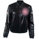 DELTA SIGMA THETA SEQUIN JACKET BLACK DELTA SIGMA THETA CASUAL EVENING COAT