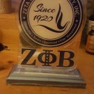 Zeta Phi Beta Wood Desktop Letters Divine 9 Office Decor Plaque