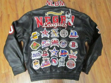 Negro League Baseball Commemorative Leather Jacket LEATHER JACKET VINTAGE 2XL