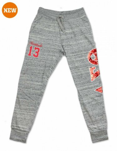 DELTA SIGMA THETA SORORITY JOGGER  PANTS 1913 DELTA DIVA GREY GYM YOGA SWEATS