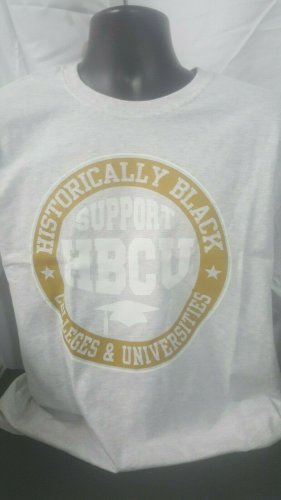 Support HBCU College Gray Short Sleeve T-shirt Historically Black College Tee