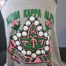 ALPHA KAPPA ALPHA SORORITY T-SHIRT IVY LEAF WOMENS GRAY TANK TOP T-SHIRT 1908