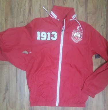 DELTA SIGMA THETA WINDBREAKER JACKET Delta Diva Sorority Jacket DST 1913 Red #1
