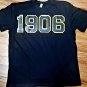 ALPHA PHI ALPHA FRATERNITY T-SHIRT BLACK GOLD FRATERNITY T-SHIRT 1906 YEAR TEE