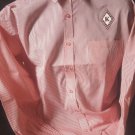 KAPPA ALPHA PSI FRATERNITY DRESS SHIRT RED NUPE PHI NU PI PINSTRIPE DRESS SHIRT