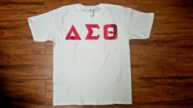 DST DELTA SIGMA SHORT SLEEVE T-SHIRT 1913 OOO-OOP DELTA DIVA TWILL LETTER SHIRT