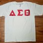 DST DELTA SIGMA SHORT SLEEVE T-SHIRT 1913 OOO-OOP DELTA DIVA TWILL LETTER SHIRT