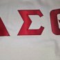 DST DELTA SIGMA SHORT SLEEVE T-SHIRT 1913 OOO-OOP DELTA DIVA TWILL LETTER SHIRT