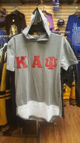 Kappa Alpha Psi Fraternity Extended T-Shirt Twill Letter NUPE Hoodie T-shirt