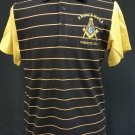 Freemason Masonic Short sleeve Polo Shirt Freemasonry Fraternity stripe Polo