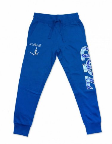 ZETA PHI BETA SORORITY JOGGER  PANTS 1920 BLUE YOGA GYM RUNNING CASUAL SWEATS
