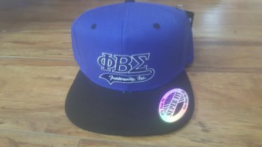 PHI BETA SIGMA FRATERNITY BASEBALL HAT CAP GOMAB BLUE BLACK SNAP BACK CAP #2
