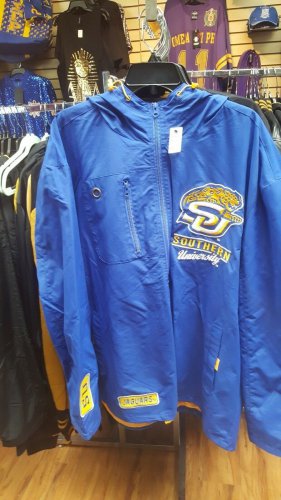 SOUTHERN UNIVERSITY WINDBREAKER JACKET HBCU SWAC SUBR JAGUAR WINDBREAKER