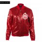 DELTA SIGMA THETA RED SEQUIN JACKET RED DST OO-OOP THETA CASUAL EVENING COAT