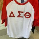DELTA SIGMA THETA SORORITY Baseball T-shirt  Delta Diva Black baseball shirt RED