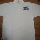 PHI BETA SIGMA Fraternity Short Sleeve Polo Shirt White stripe Polo top
