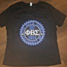 PHI BETA SIGMA FRATERNITY  V-Neck T-shirt BLACK PHI BETA SIGMA V-NECK T SHIRT