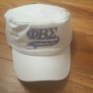 PHI BETA SIGMA FRATERNITY BASEBALL HAT CAP GOMAB  WHITE PAINTER CONDUCTORS HAT