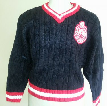 Delta Sigma Theta Sorority Wool V neck Sweater Delta Diva Sweater Howard 1913