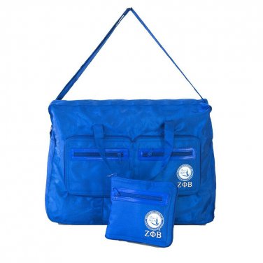 ZETA PHI BETA SORORITY TRAVEL GYM BAG SHOULDER BAG FOLDING TOTE BAG