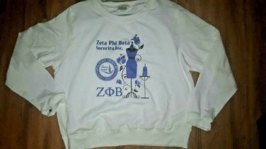ZETA PHI BETA SORORITY  SWEAT SHIRT Z-PHI LONG SLEEVE SWEAT SHIRT 1920