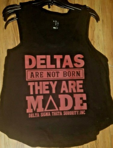 DELTA SIGMA THETA  TANK TOP SHIRT DELTA SIGMA THETA BLACK TANK TOP 1913
