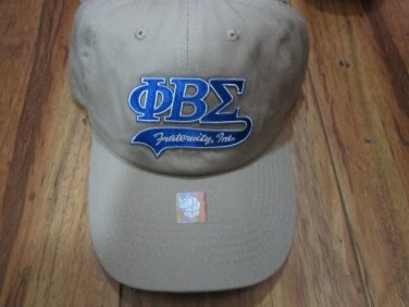 PHI BETA SIGMA FRATERNITY CADET HAT KHAKI  DAD HAT MILITARY STYLE HAT GOMAB #2