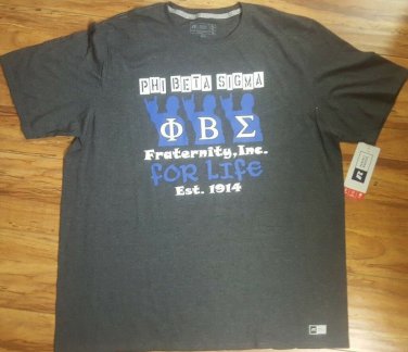 Phi Beta Sigma fraternity T-shirt Gray Phi Beta Sigma Greek T-Shirt 1914 GOMAB