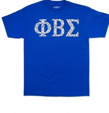PHI BETA SIGMA FRATERNITY T-SHIRT 1914 Phi Beta Sigma Fraternity Blue T-Shirt #3