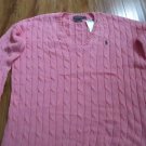 POLO RALPH LAUREN V-NECK SWEATER PIMA COTTON SWEATER NEW MSRP $125.00 SMALL