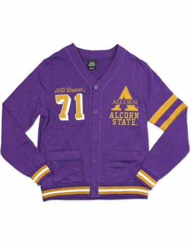 ALCORN STATE UNIVERSITY CARDIGAN SWEATER MEN'S HBCU CARDIGAN SWEATER