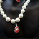 Delta Sigma Theta Sorority Pearl Necklace Divine 9 Sorority Necklace