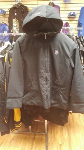 K-Swiss zip windbreaker Jacket Black Mens Windbreaker Zip Up Hoodie Jacket
