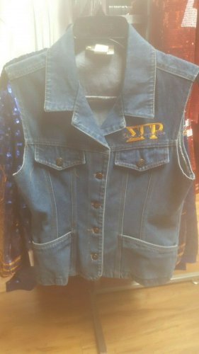 Sigma Gamma Rho Sorority Denim Vest Jacket Denim Jean Vest 1922