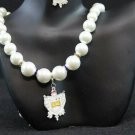 Sigma Gamma Rho Sorority Pearl Necklace Divine 9 Sorority Necklace
