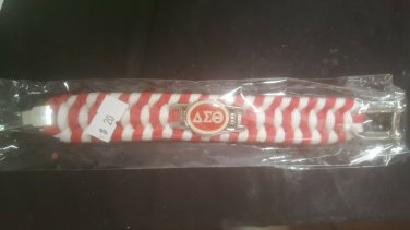 Delta Sigma Theta Sorority Twill Metal Bracelet Wrist wear Band