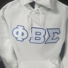 PHI BETA SIGMA FRATERNITY PULLOVER HOODIE WHITE  PHI BETA SIGMA HOODIE 1914