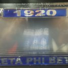 Zeta Phi Beta Sorority Metal License Plate Frame Silver Divine 9 Frame 1920