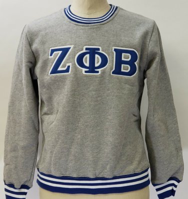 ZETA PHI BETA SORORITY GRAY Crew neck sweatshirt 1920
