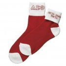 DELTA SIGMA THETA SORORITY SOCKS DELTA DIVA WHITE ANKLE SOCKS