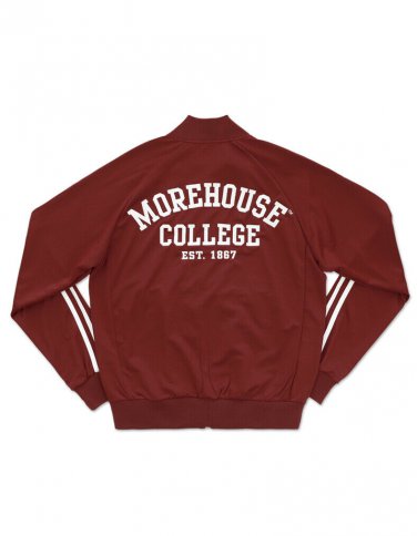 MOREHOUSE COLLEGE TRACK JACKET  SWAC HBCU TRACK JACKET MAROON TIGERS