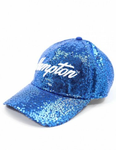 HAMPTON UNIVERSITY Womens HBCU Sequin Baseball Cap