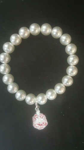 DELTA SIGMA THETA SORORITY PEARL STYLE BRACELET 1913 FORTITUDE HOWARD UNIVERSITY