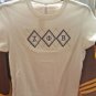 ZETA PHI BETA SORORITY T-SHIRT WHITE SHORT SLEEVE BLING T-SHIRT BLOUSE 1920 #1