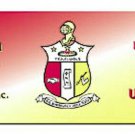 Kappa Alpha Psi Fraternity Hanging Wood Sign Wall Door Hang 1911 10"x4"