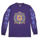 OMEGA PSI PHI FRATERNITY LONG SLEEVE T-SHIRT SOBAT OMEGA PSI PHI TEE #1