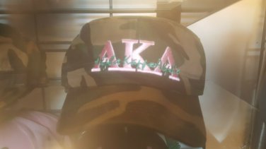 ALPHA KAPPA ALPHA  SORORITY BASEBALL CAP HAT Camouflage Conductors Hat