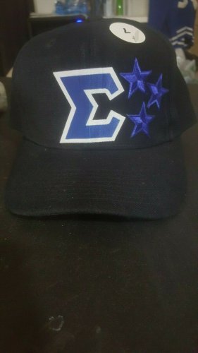 PHI BETA SIGMA FRATERNITY BLACK FITTED BASEBALL CAP HAT 1914 SIZE 7
